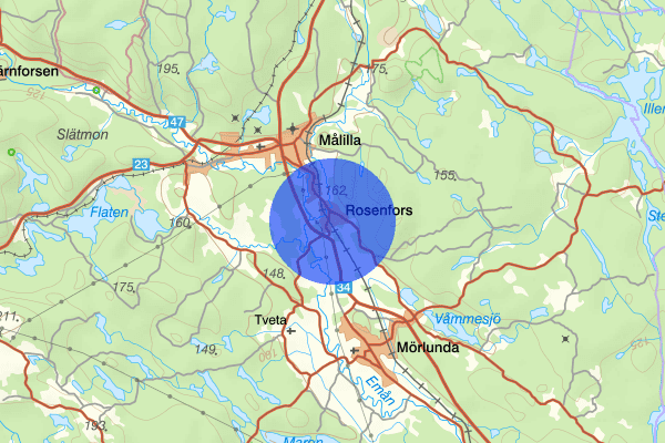 Rosenfors 04 april 09.49, Trafikolycka, Hultsfred