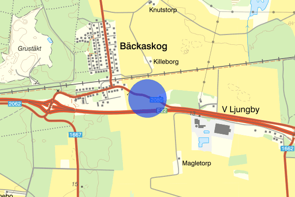 Maglestensvägen 04 april 19.28, Trafikolycka, Kristianstad