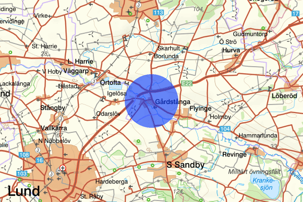 Gårdstånga 05 april 09.42, Brand, Eslöv