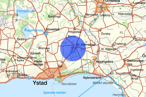 Stora Herrestad 05 april 12.22, Trafikolycka, Ystad