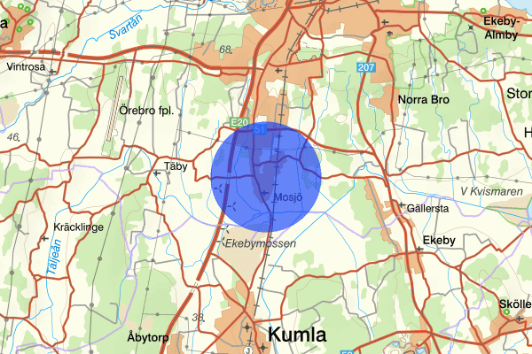 Mosås 06 april 07.08, Sammanfattning natt, Örebro län