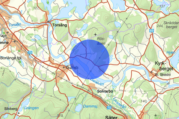 Bodarne 06 april 07.08, Sammanfattning natt, Dalarnas län