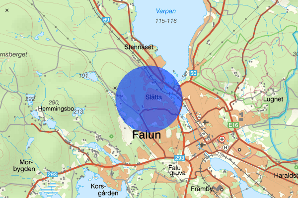 Slätta 06 april 14.23, Brand, Falun