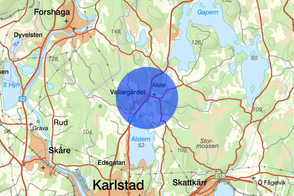 Vallargärdet 07 april 10.42, Brand, Karlstad