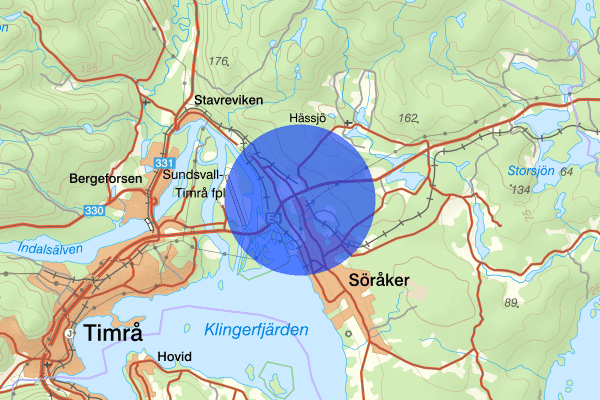 Torsboda 07 april 17.57, Trafikolycka, singel, Timrå