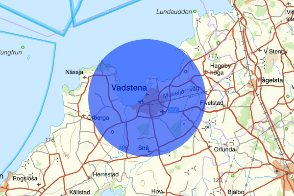 Vadstena 08 april 14.00, Brand, Vadstena