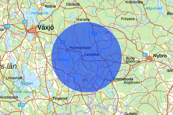  09 april 05.45, Trafikolycka, Lessebo