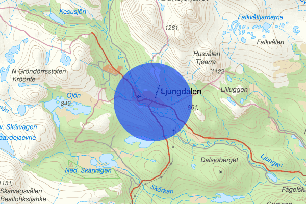 Ljungdalen 10 april 13.15, Fjällräddning, Berg