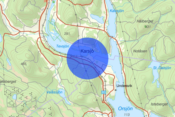 Karsjö 10 april 19.57, Trafikolycka, vilt, Ljusdal