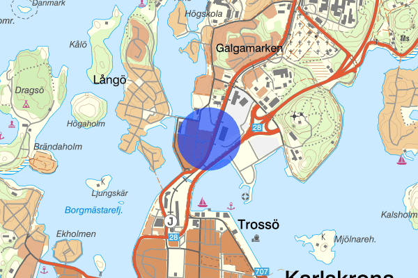 Sunnavägen 11 april 12.39, Trafikolycka, Karlskrona