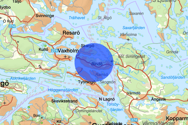 Rindö 11 april 12.37, Trafikolycka, Stockholms län