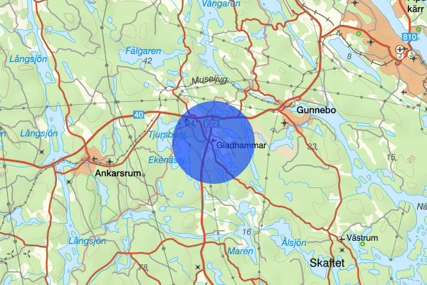 Gladhammar 11 april 17.51, Brand, Västervik