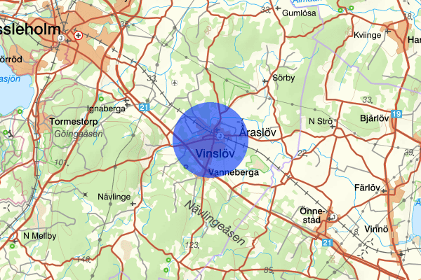 Vinslöv 11 april 18.24, Brand, Hässleholm