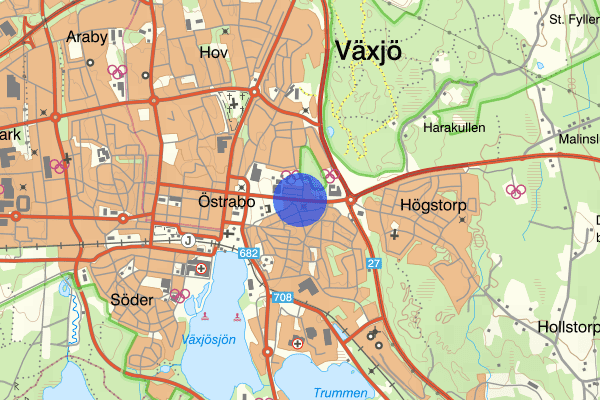 Fagrabäcksvägen 12 april 17.28, Arbetsplatsolycka, Växjö