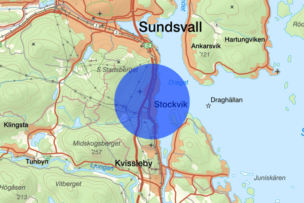 Stockvik 13 april 08.54, Trafikolycka, Sundsvall