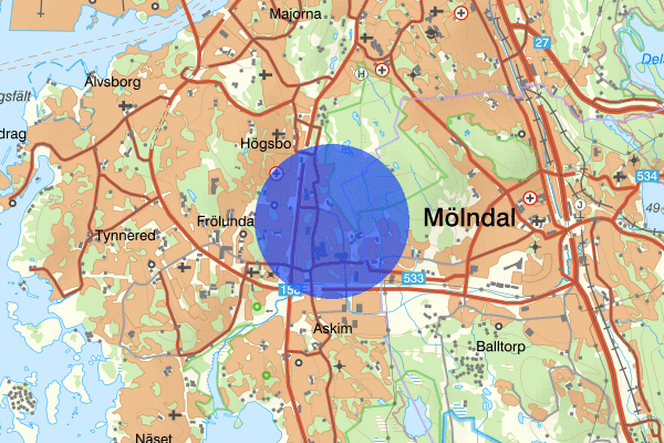 Högsbo 13 april 14.20, Trafikolycka, Göteborg