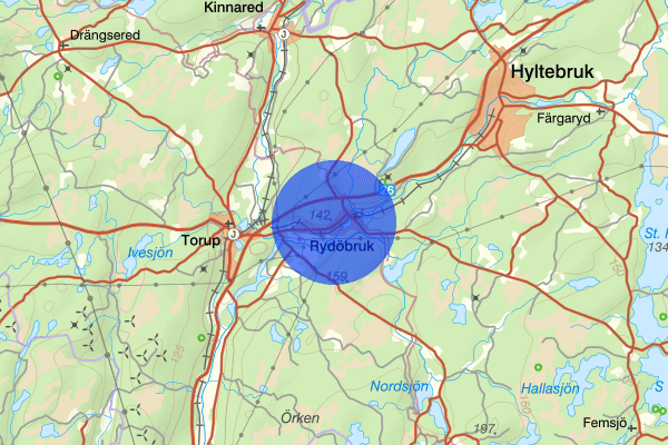 Rydöbruk 14 april 09.04, Brand, Hylte