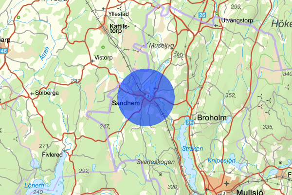 Sandhem 14 april 10.45, Trafikolycka, singel, Mullsjö