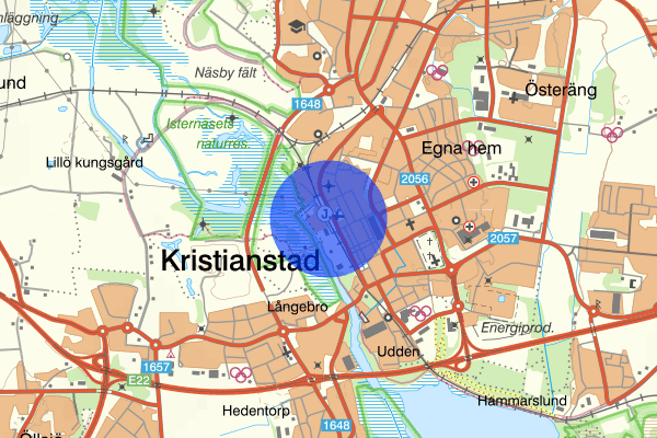 Kristianstad C 14 april 21.00, Misshandel, Kristianstad