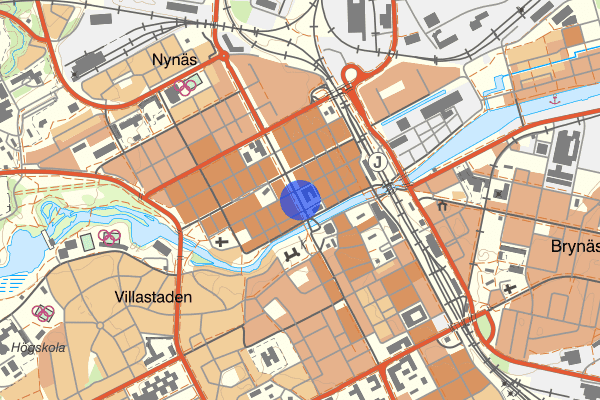 Rådhustorget 17 april 03.47, Häleri, Gävle