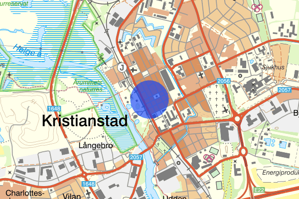 Västra Vallgatan 17 april 19.25, Djur, Kristianstad