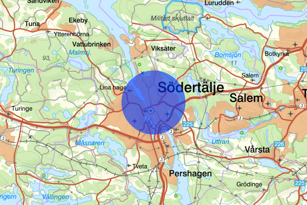 Grusåsen 18 april 16.00, Brand, Södertälje
