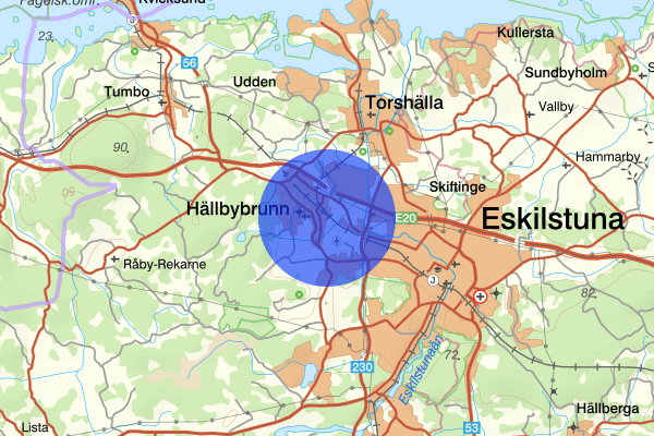 Hällbybrunn 20 april 08.14, Brand, Eskilstuna