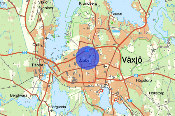 Araby 20 april 18.37, Brand, Växjö