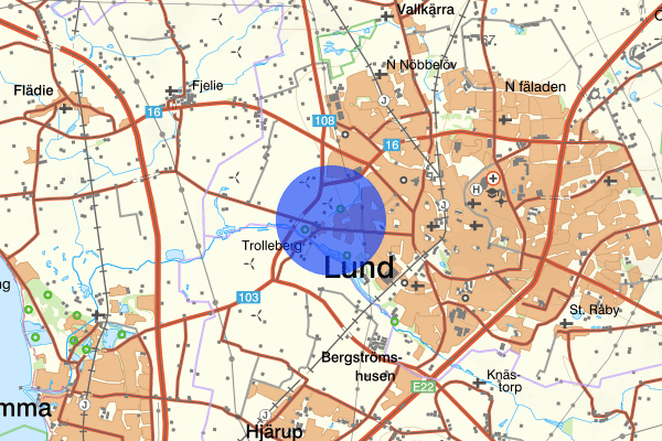 Värpinge 22 april 00.16, Brand, Lund