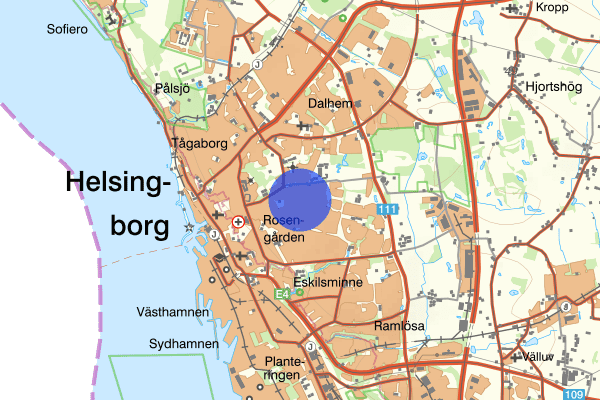 Rosengården 22 april 12.15, Brand, Helsingborg