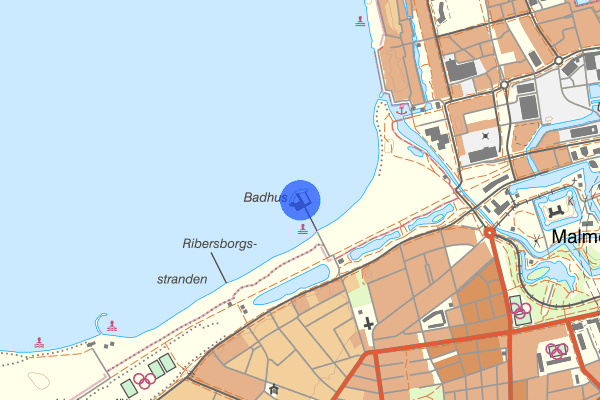 Ribersborgs Kallbadhus 22 april 20.52, Farligt föremål, misstänkt, Malmö