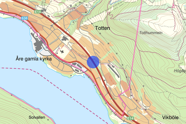 Kurortsvägen/E14 23 april 08.23, Trafikolycka, vilt, Åre
