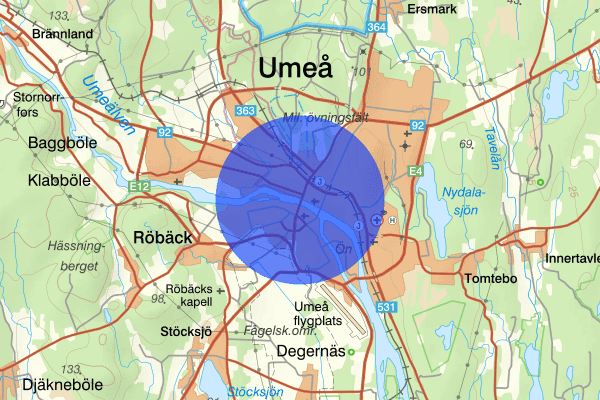 Centrala stan 23 april 15.50, Stöld, Umeå
