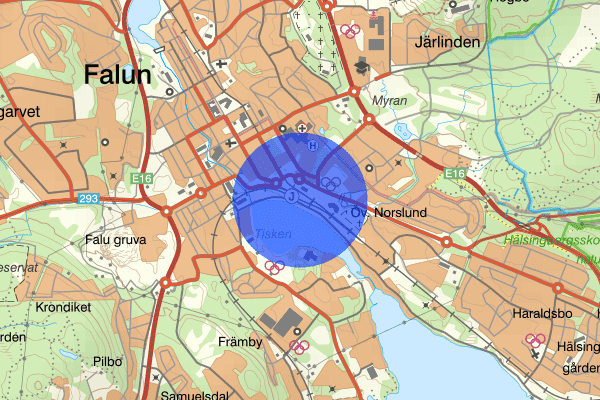 Falun 24 april 07.14, Sammanfattning natt, Dalarnas län