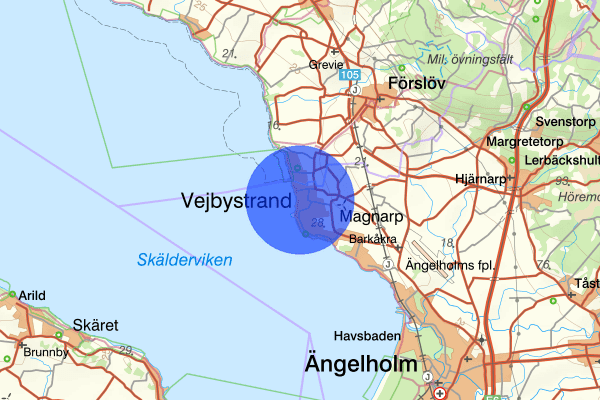 Vejbystrand 24 april 10.36, Brand, Ängelholm