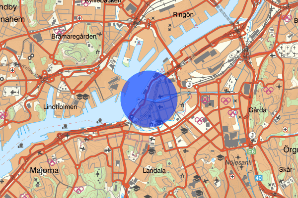 Götatunneln 24 april 17.31, Trafikhinder, Göteborg