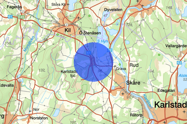 Hynboholm 25 april 08.44, Brand, Karlstad