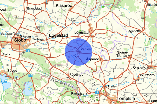 Vanstad 25 april 14.50, Trafikolycka, Sjöbo