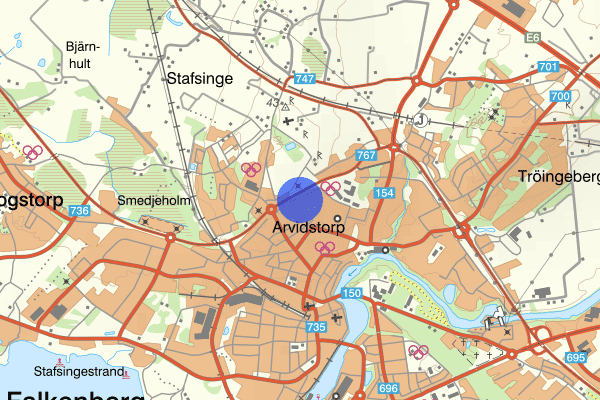 Kärrets väg 27 april 15.27, Trafikolycka, Falkenberg