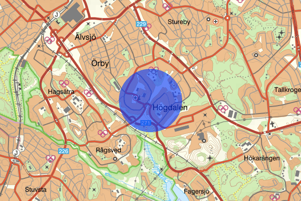 Högdalen 29 april 22.30, Knivlagen, Stockholm