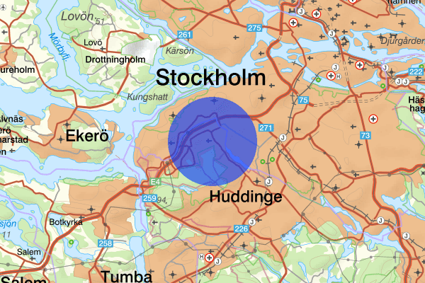 Segeltorp 30 april 15.00, Trafikolycka, personskada, Huddinge