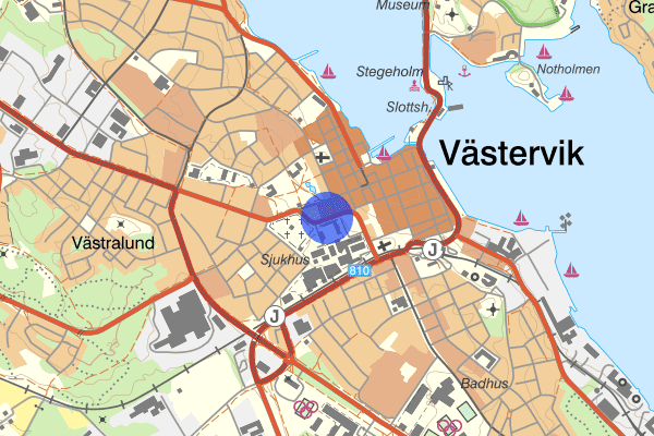 Kvarngatan 30 april 23.15, Skadegörelse, Västervik