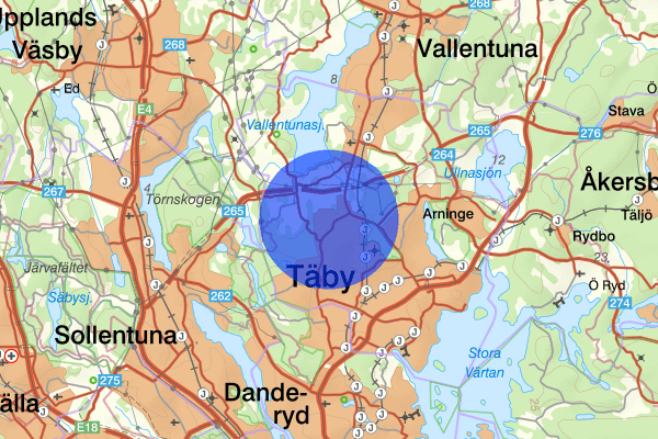 Vallatorp 05 maj 15.40, Trafikolycka, personskada, Täby