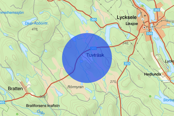 Tuvträsk 06 maj 12.44, Trafikolycka, Lycksele