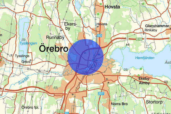 Hjärsta 07 maj 08.11, Trafikolycka, Örebro