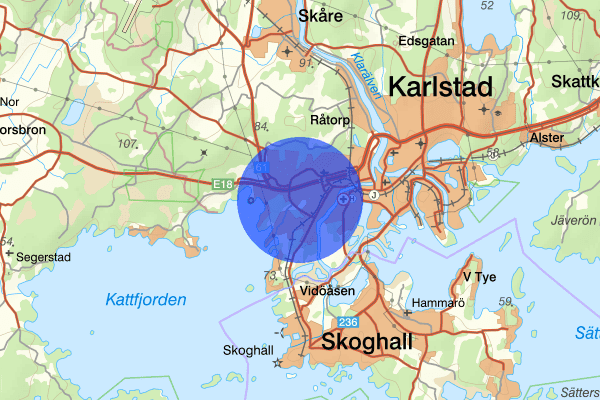 Gräsdalen 10 maj 14.19, Trafikolycka, Karlstad