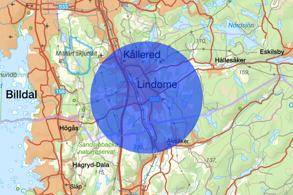 Lindome 12 maj 12.30, Farligt föremål, misstänkt, Mölndal