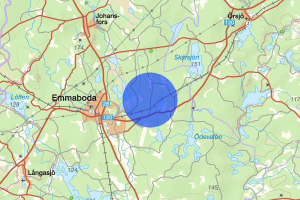 Korpemåla 14 maj 14.58, Trafikolycka, Mönsterås