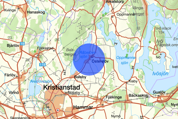 Österslöv 15 maj 14.20, Försvunnen person, Kristianstad