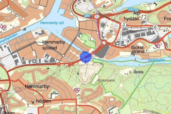 Södra länken 16 maj 18.33, Trafikhinder, Stockholm